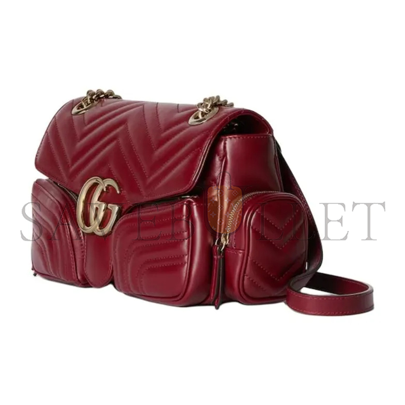 G*u*i gg marmont small multi-pocket bag 795228 (25.5*15*7cm)